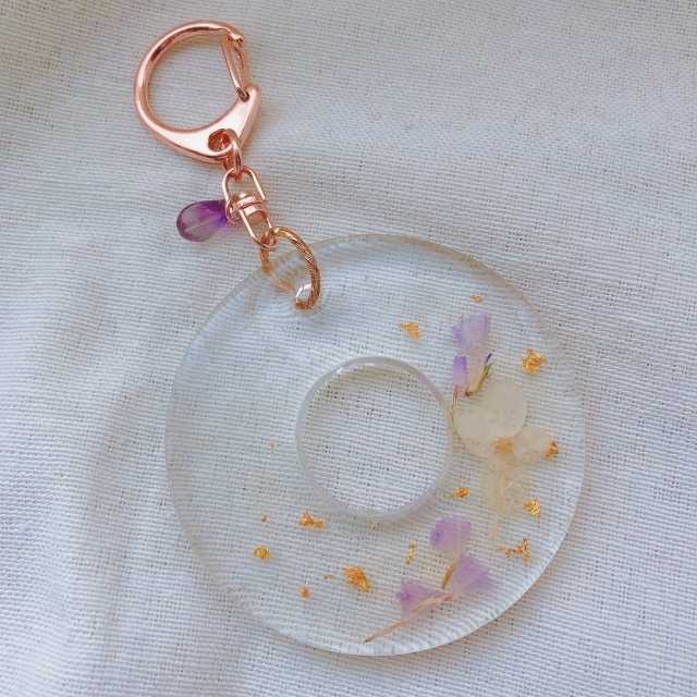 レジンで作った押し花